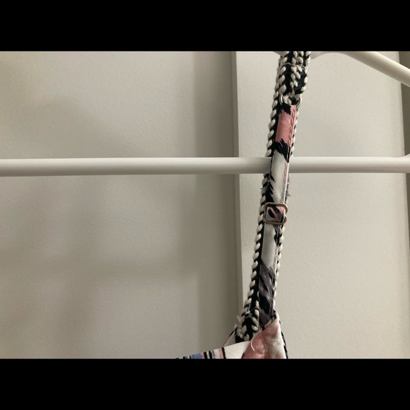 Camisole top White, blue, pink. Unique details - Picture 6 of 8